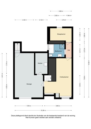 Plattegrond - Jacob Ruysdaelstraat 41, 6464 CC Kerkrade - Jacob Ruysdaelstraat 41 Kerkrade - Kelder - Souterrain 2D.jpg